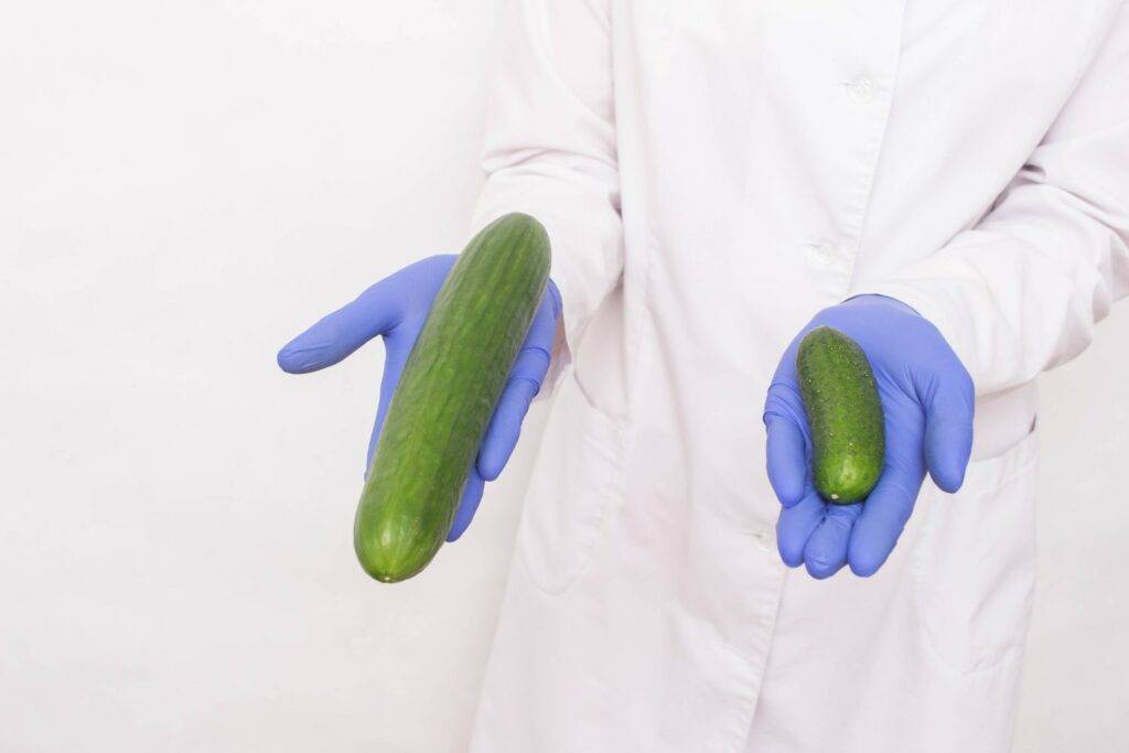 Laser Treatment for Erectile Dysfunction Near Me
ED doctor near me holding veggies to describe impotency